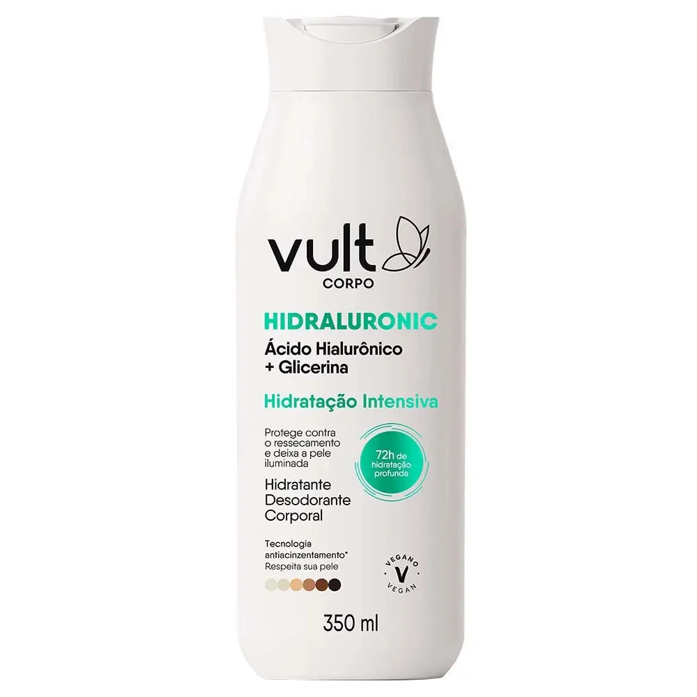 Loção Desodorante Hidratante Corporal Vult Glicerina 350ml
