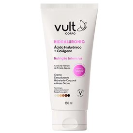 LOÇÃO DESODORANTE HIDRATANTE CORPORAL VULT ÁREAS SECAS COLÁGENO VEGETAL 150ML