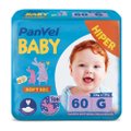 Kit Fralda Panvel Baby Soft Sec G Com 240 Unidades (4 pacotes com 60 unidades cada)