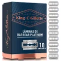 CARGA PARA APARELHO DE BARBEAR LÂMINA PLATINUM KING C GILLETTE 10 UNIDADES