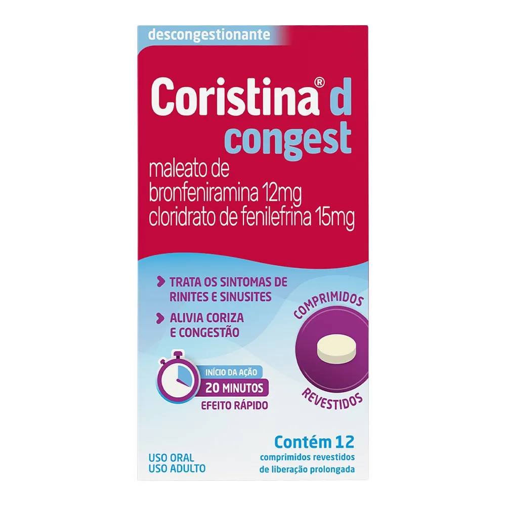 Descongestionante Coristina D Congest 12 Comprimidos