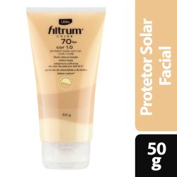 Protetor Solar Facial Libbs Filtrum Fps 70 Color Cor 1.0 50g