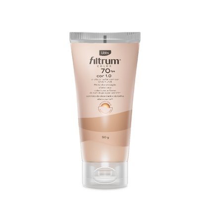PROTETOR SOLAR FACIAL LIBBS FILTRUM COLOR 1.0 FPS70 50G
