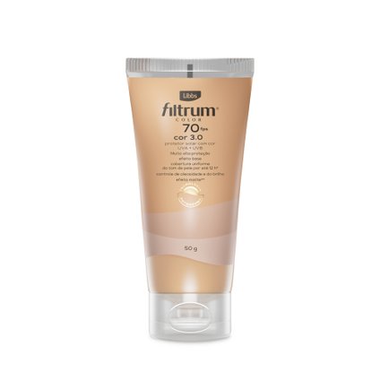 PROTETOR SOLAR FACIAL LIBBS FILTRUM COLOR 3.0 FPS70 50G