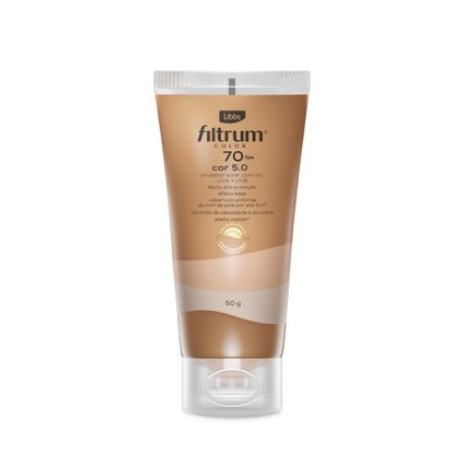 PROTETOR SOLAR FACIAL LIBBS FILTRUM COLOR 5.0 FPS70 50G