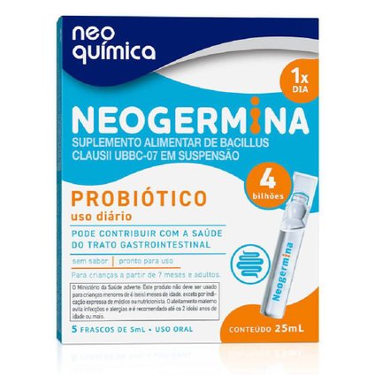 PROBIÓTICO NEOGERMINA 4BI 5 FRASCOS 5ML