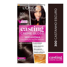 TINTA DE CABELO CASTING CREME GLOSS DE L'ORÉAL PARIS 300 CASTANHO ESCURO 246G