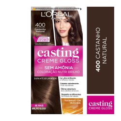 Tinta De Cabelo Casting Creme Gloss De L'oréal Paris 400 Castanho Natural 246g