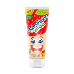 Gel Dental Infantil Malvatrikids Natural Morango 70g