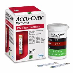 Tiras Reagentes Accu-chek Performa Com 25 Unidades