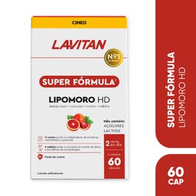 SUPLEMENTO ALIMENTAR LAVITAN SUPER FÓRMULA LIPOMORO HD COM 60 CÁPSULAS