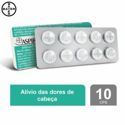 Analgésico Aspirina 500mg Com 10 Comprimidos