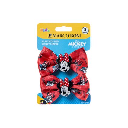 ELASTICO PARA CABELO MARCOBONI DISNEY MINNIE RED 2 UNIDADES
