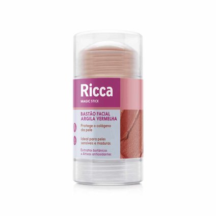 BASTÃO FACIAL RICCA ARGILA VERMELHA 30G