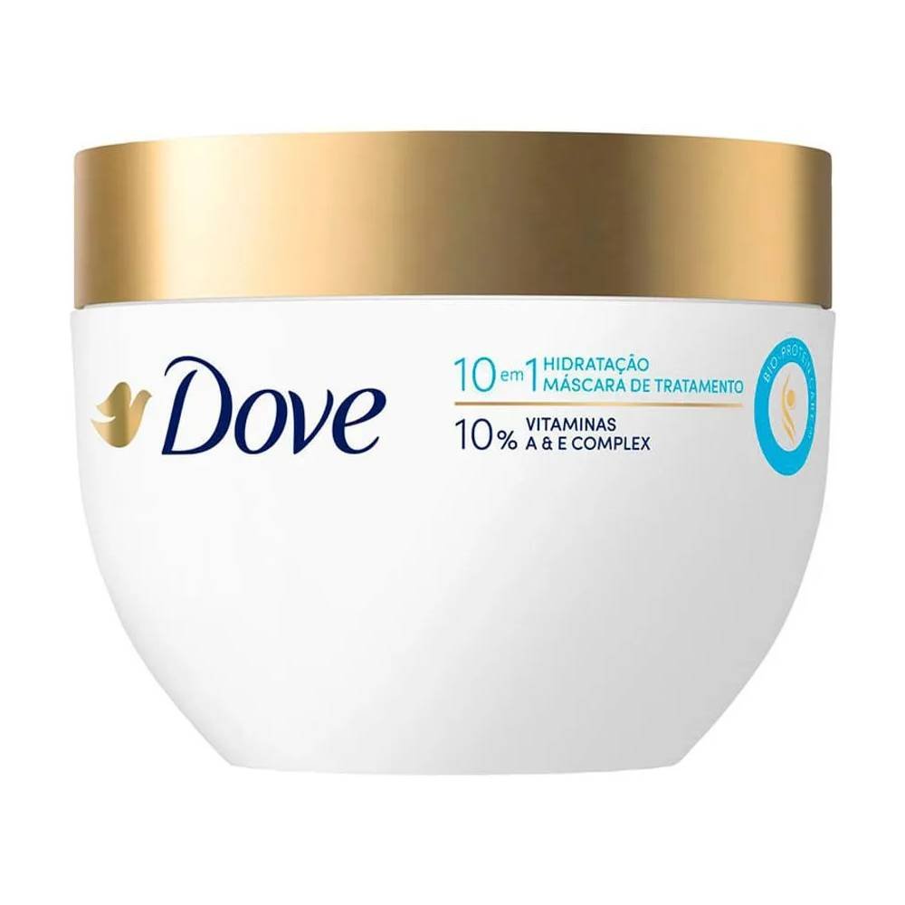 Máscara De Tratamento Capilar 10 Em 1 Dove Hidratação + Hialuron-vit Expert Em Danos 270g