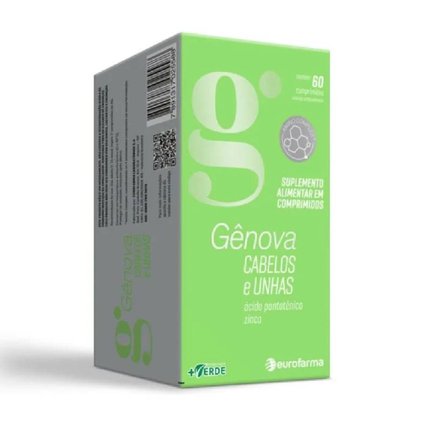 SUPLEMENTO MULTIVITAMINICO GENOVA CABELOS E UNHAS 60 COMPRIMIDOS