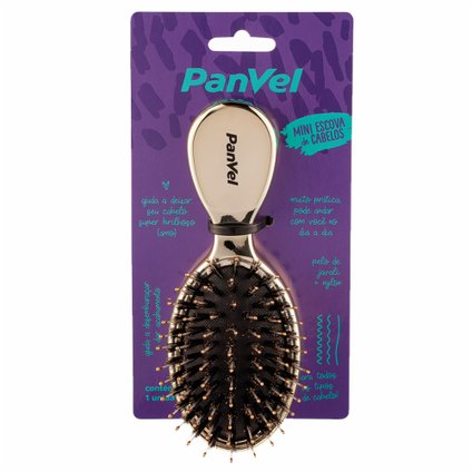 ESCOVA DE CABELO GOLDEN MINI PANVEL ACESSÓRIOS