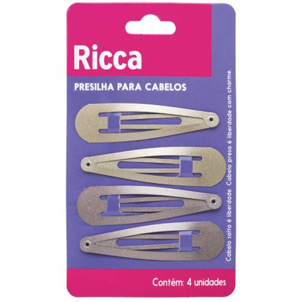TIC TAC PARA CABELO RICCA METALLIC BLONDE COM 4 UNIDADES