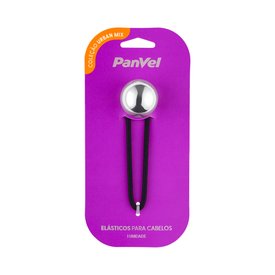 ELÁSTICO DE CABELO COM ESFERA DE METAL PANVEL ACESSÓRIOS COLEÇÃO URBAN MIX