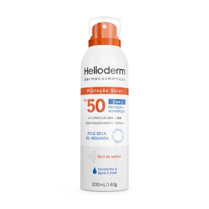 Protetor Solar Helioderm Suncare Spray Fps50 200ml