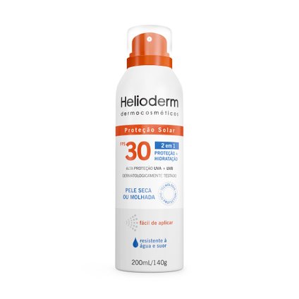 PROTETOR SOLAR AEROSOL HELIODERM SUNCARE SPRAY FPS30 200ML