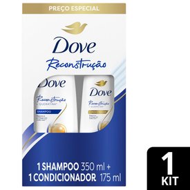 KIT DOVE RECONSTRUÇÃO SHAMPOO 350ML + CONDICIONADOR 175ML
