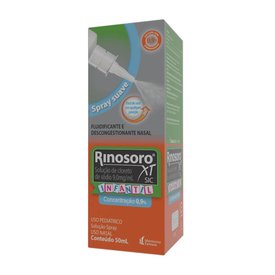 RINOSORO INFANTIL SOLUÇÃO NASAL SPRAY SIC XT 0,9% 50ML