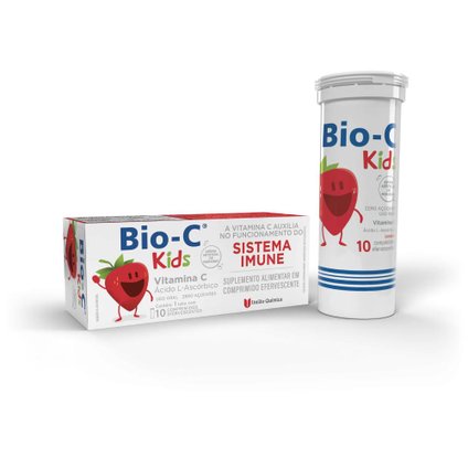 VITAMINA C BIO C KIDS COM 10 COMPRIMIDOS EFERVECENTES