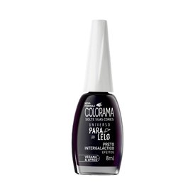 ESMALTE COLORAMA UNIVERSO PARALELO COR PRETO INTERGALÁCTICO 8ML