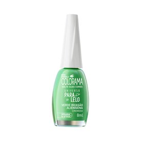 ESMALTE COLORAMA UNIVERSO PARALELO COR VERDE INVASÃO ALIENÍGENA 8ML