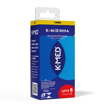PRESERVATIVO K-MED K-MISINHA TRADICIONAL 8 UNIDADES