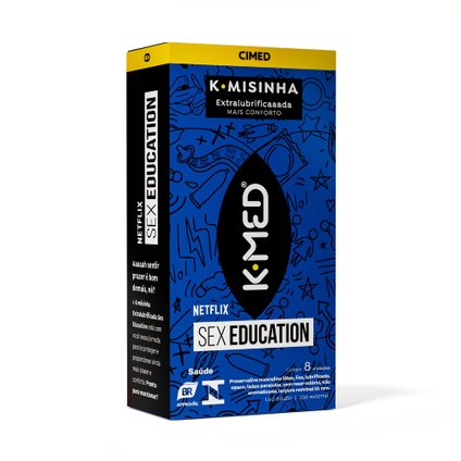 PRESERVATIVO K-MED K-MISINHA SEX EDUCATION COM 8 UNIDADES