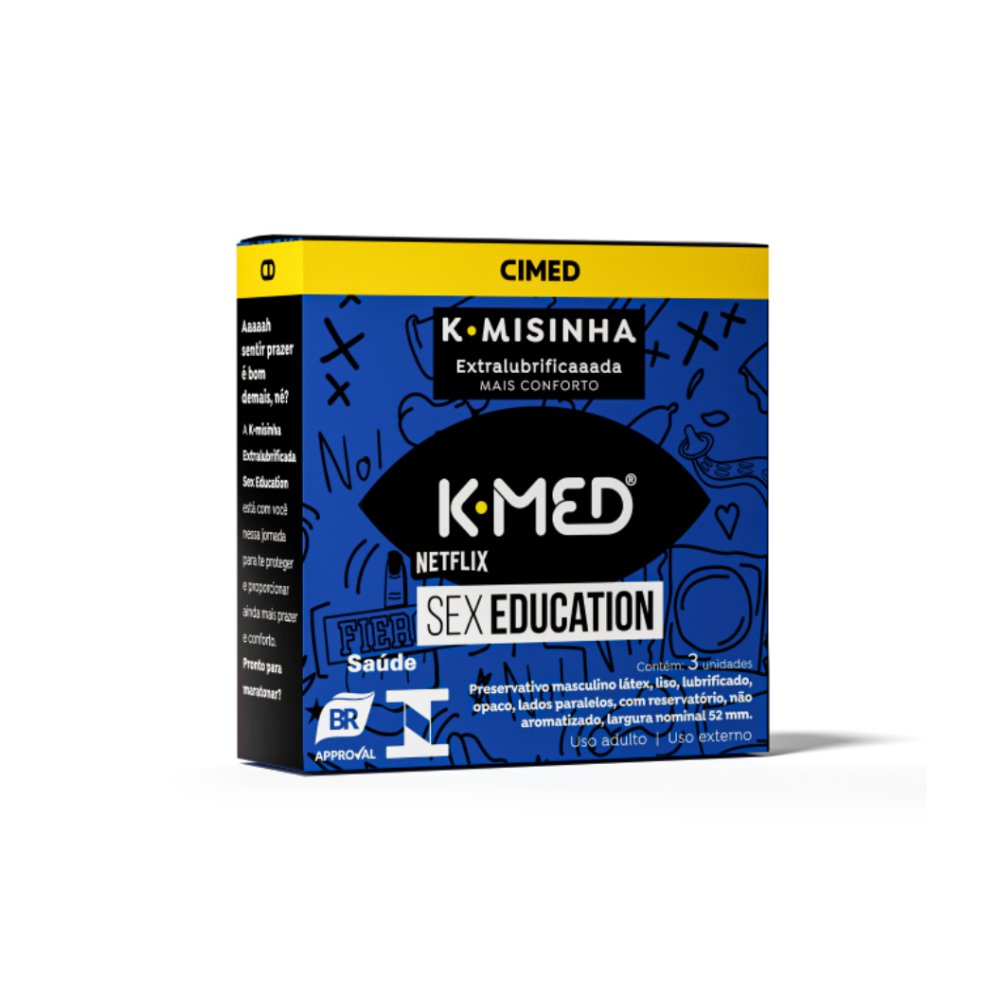 Preservativo K-med K-misinha Sex Education Com 3 Unidades