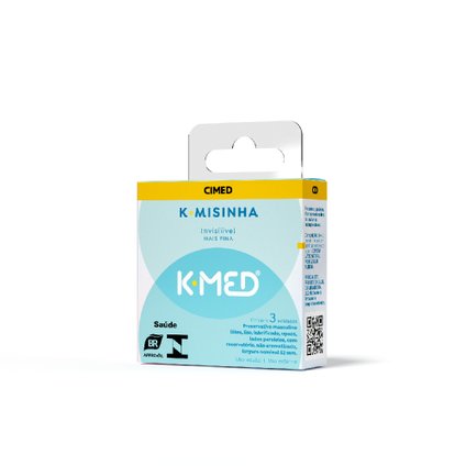 PRESERVATIVO K-MED K-MISINHA INVISIVEL COM 3 UNIDADES