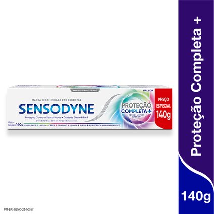 CREME DENTAL SENSODYNE PROTEÇÃO COMPLETA  PARA DENTES SENSÍVEIS 140G