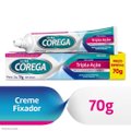 FIXADOR DE PRÓTESE ULTRA COREGA CREME TRIPLA AÇÃO LIVRE DE ZINCO SEM SABOR 70G