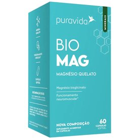 SUPLEMENTO ALIMENTAR PURAVIDA BIOMAG 60 CÁPSULAS