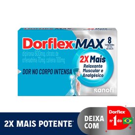 ANALGÉSICO DORFLEX MAX RELAXANTE MUSCULAR 8 COMPRIMIDOS