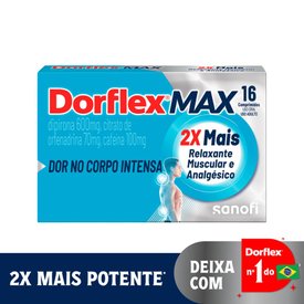 ANALGÉSICO DORFLEX MAX RELAXANTE MUSCULAR 16 COMPRIMIDOS