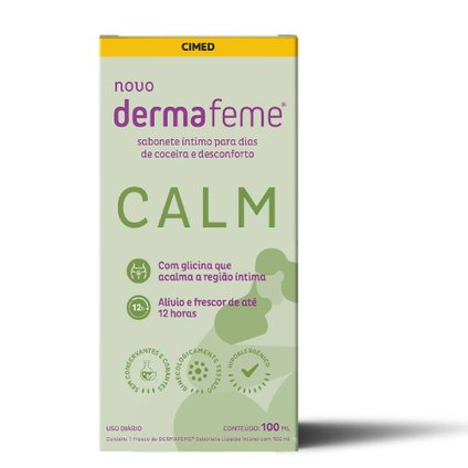 SABONETE LIQUIDO INTIMO DERMAFEME CALM 100ML
