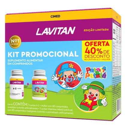 KIT LAVITAN AZ MULHER + INFANTIL TUTI FRUTTI