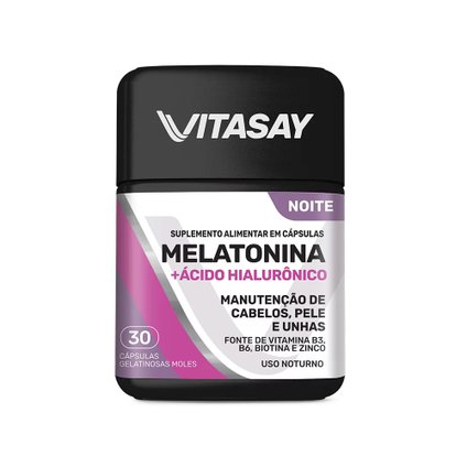 VITASAY MELATONINA +ACIDO HIALURONICO 30 CAPSULAS