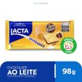 CHOCOLATE EM BARRA LACTA OURO BRANCO 98G