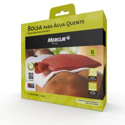 Bolsa Para Água Quente Mercur Grande Bordô 2 Litros