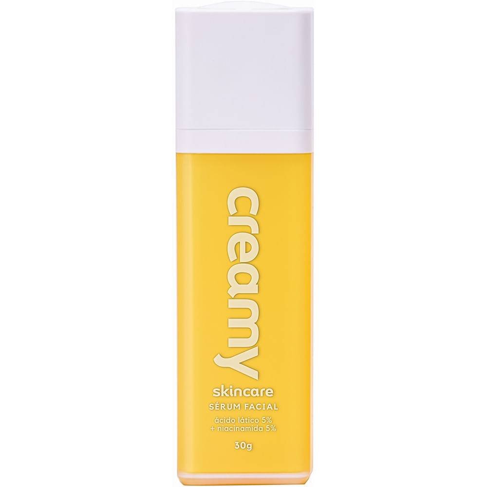 Sérum Facial Hidratante Renovador Creamy Ácido Lático 5% + Niacinamida 5% 30ml