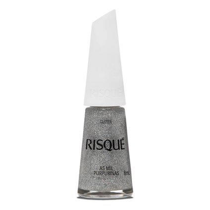 ESMALTE RISQUÉ EFEITO GLITTER AS MIL PURPURINAS  8ML