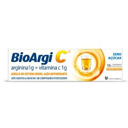 Vitamina C Com Arginina Bioargi-c 1g/1g Com 16 Comprimidos Efervescentes