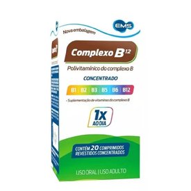 COMPLEXO B EMS COM 20 COMPRIMIDOS CONCENTRADO
