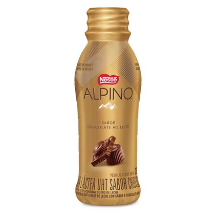 BEBIDA LÁCTEA ALPINO CHOCOLATE AO LEITE  FRASCO 280ML