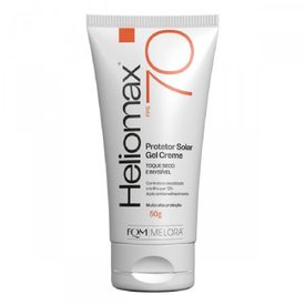PROTETOR SOLAR FACIAL HELIOMAX EFEITO BASE TOQUE SECO E INVISÍVEL FPS 70 50G